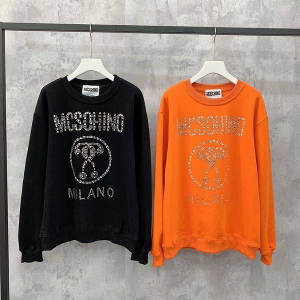 new luxurious brands design moschinos sequin letters black orange sweater pullover men women outdoor streetwear sweatshirt hoodies, Blue;black
new luxurious brands design moschinos sequin letters black orange sweater pullover men women outdoor streetwear sweatshirt hoodies, Blue;black