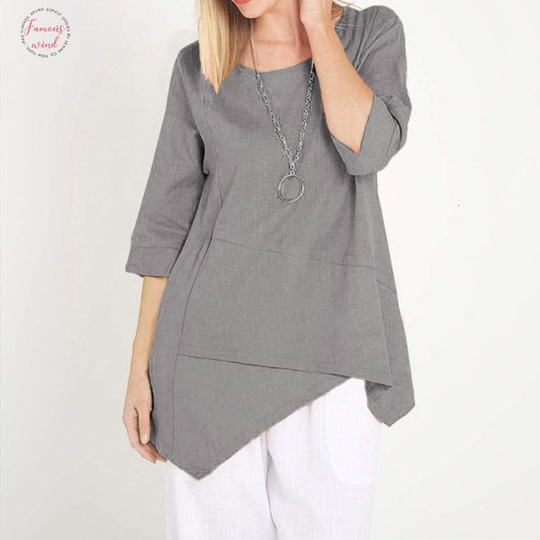 2019 summer tops женщины шеи экипажа половина рукава блузы асимметричный vintage blusas femininas повседневный сыпучие тунику, White
2019 summer tops женщины шеи экипажа половина рукава блузы асимметричный vintage blusas femininas повседневный сыпучие тунику, White