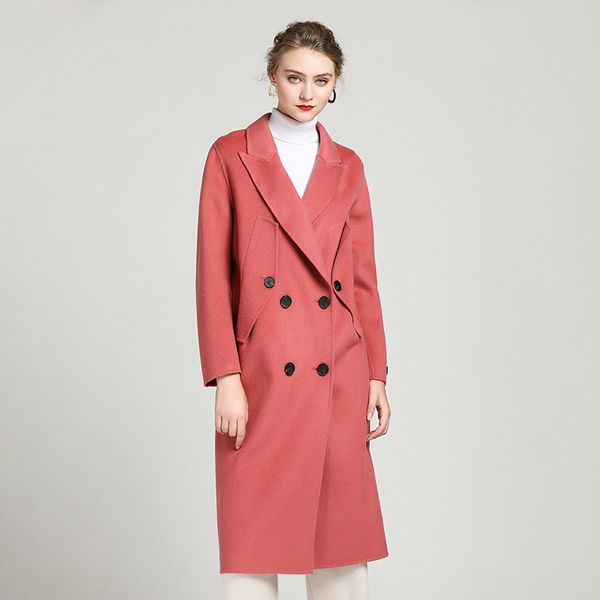 women's wool & blends spring autumn jacket women clothes 2021 korean elegant coat female long woolen coats outwear casaco feminino zt2, Black
women's wool & blends spring autumn jacket women clothes 2021 korean elegant coat female long woolen coats outwear casaco feminino zt2, Black