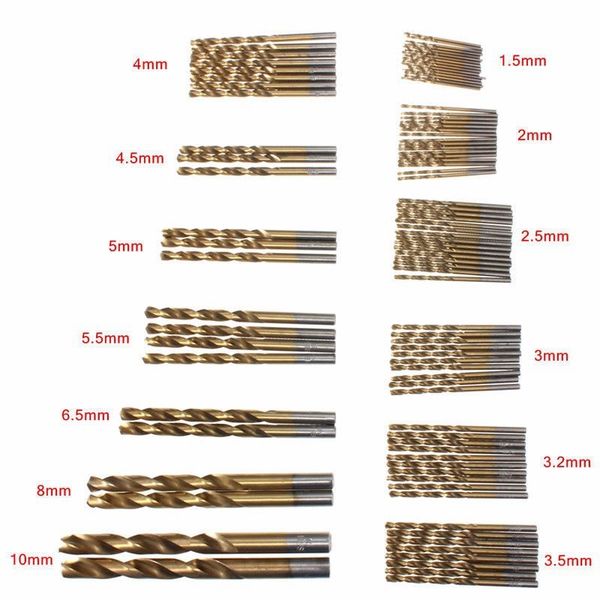 high-speed steel titanium auger bit straight shank drill hand drill 99 pcs bit 1.0-3. 0mm round shank-60g
high-speed steel titanium auger bit straight shank drill hand drill 99 pcs bit 1.0-3. 0mm round shank-60g