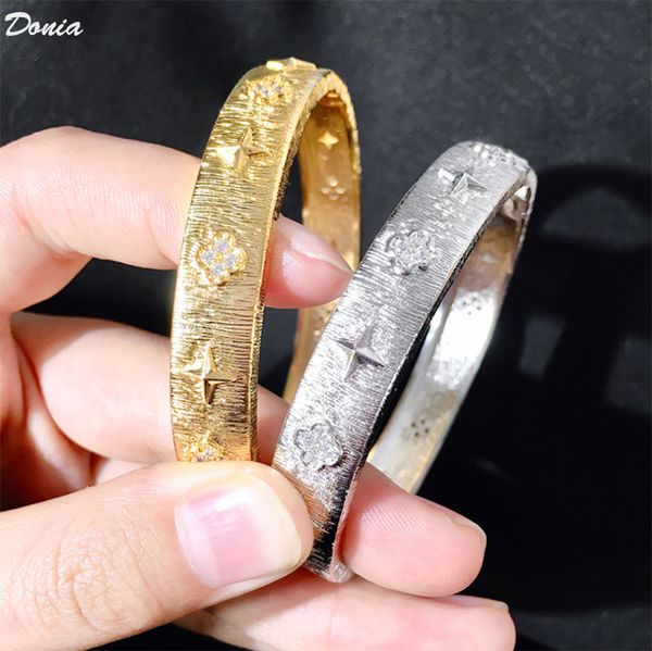 donia jewelry classic designer bracelet four leaf grass micro inlaid zirconia fashion luxury bracelet in europe and america, Black
donia jewelry classic designer bracelet four leaf grass micro inlaid zirconia fashion luxury bracelet in europe and america, Black