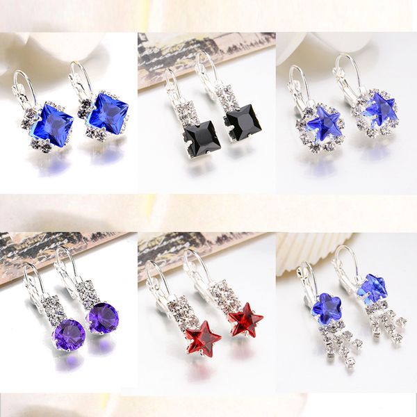 stud fashion romantic geometric round rhinestone lace star created crystal earrings for women jewelry brincos bijoux, Golden;silver
stud fashion romantic geometric round rhinestone lace star created crystal earrings for women jewelry brincos bijoux, Golden;silver