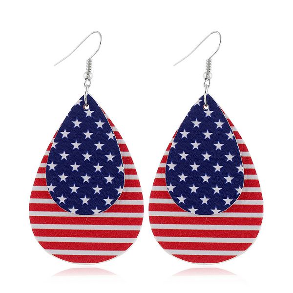 trendy layers leaves teardrop and round shape leather drop earrings stripes and stars us flag vegan leather earrings for independence day, Silver
trendy layers leaves teardrop and round shape leather drop earrings stripes and stars us flag vegan leather earrings for independence day, Silver