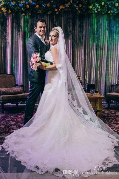 vintage lace 2018 new mermaid wedding dresses v-neck court train with appliques bridal gowns vestido de novia custom, White
vintage lace 2018 new mermaid wedding dresses v-neck court train with appliques bridal gowns vestido de novia custom, White