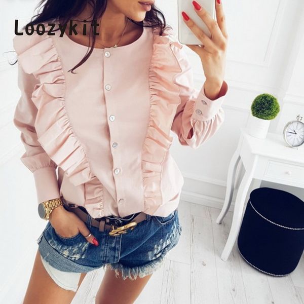 2020 элегантные оборки женщин блуза повседневных длинный рукав белых рубашек топов для даст пружину vintage blusas одежды, White
2020 элегантные оборки женщин блуза повседневных длинный рукав белых рубашек топов для даст пружину vintage blusas одежды, White