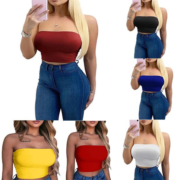 женская solid color tube top tshirt summer secy slim fit мода повседневная тройники famale одежда, White
женская solid color tube top tshirt summer secy slim fit мода повседневная тройники famale одежда, White
