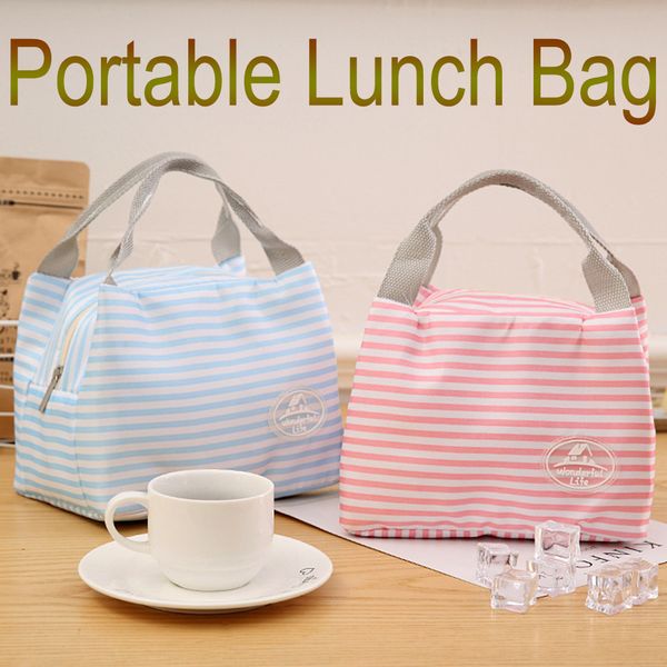 2019 lunch bag insulated cold canvas stripe picnic carry case thermal portable lunch box bolsa termica lancheira, Blue;pink
2019 lunch bag insulated cold canvas stripe picnic carry case thermal portable lunch box bolsa termica lancheira, Blue;pink