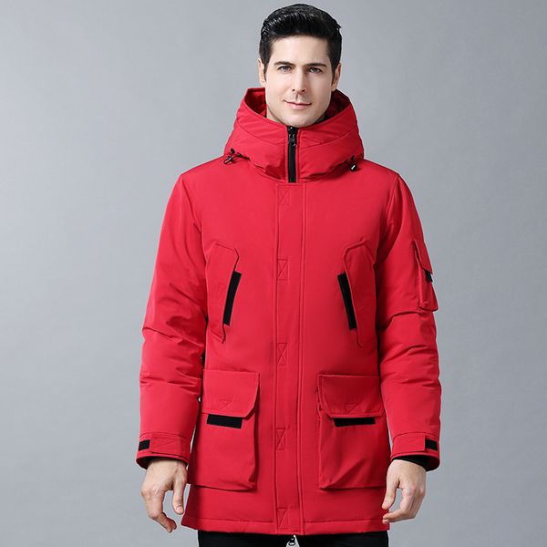 2019 winter jacket men hooded windproof waterproof men's medium long down jacket parka coat white duck down jackets, Black
2019 winter jacket men hooded windproof waterproof men's medium long down jacket parka coat white duck down jackets, Black
