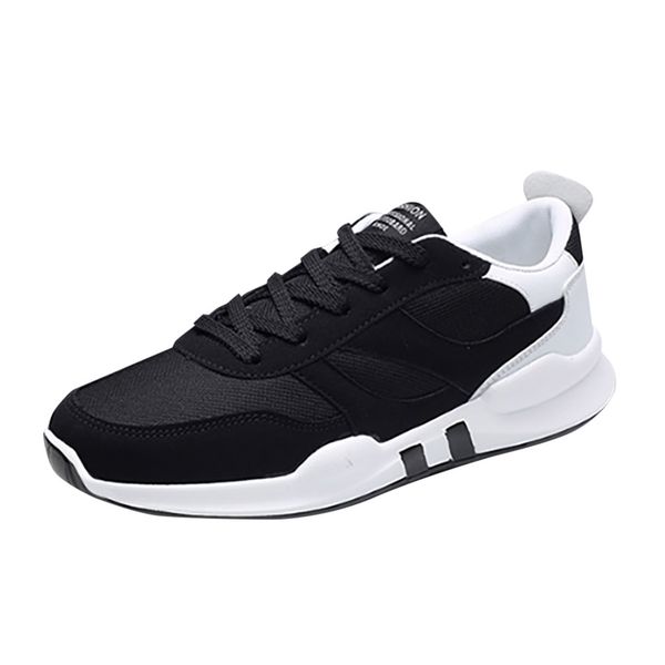 sagace summer men's sports shoes solid color comfortable casual mesh lace breathable wild fashion trend sports shoes 2019, Black
sagace summer men's sports shoes solid color comfortable casual mesh lace breathable wild fashion trend sports shoes 2019, Black