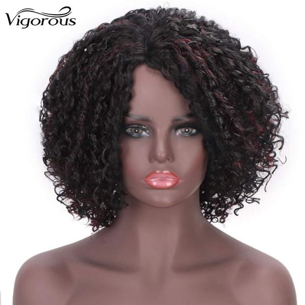 vigorous short afro curly wig synthetic natural black four colors wig for black women side part party hair cosplay
vigorous short afro curly wig synthetic natural black four colors wig for black women side part party hair cosplay