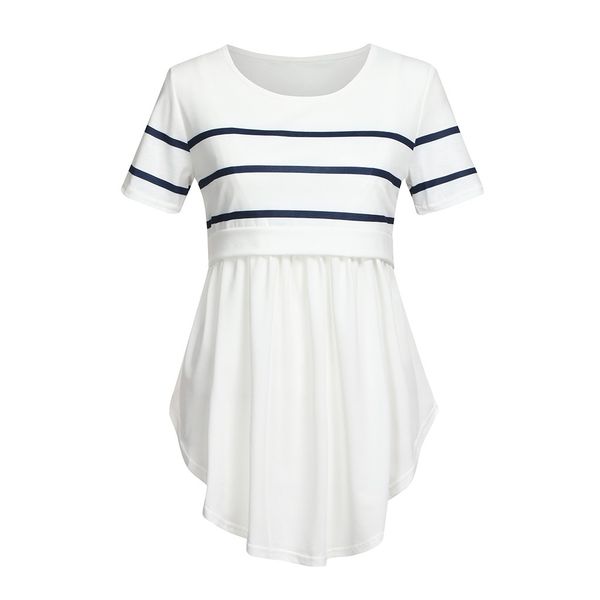 fashion maternity clothes women mom pregnant nursing baby maternity short sleeved striped blouseblusa para amamentar@45
fashion maternity clothes women mom pregnant nursing baby maternity short sleeved striped blouseblusa para amamentar@45