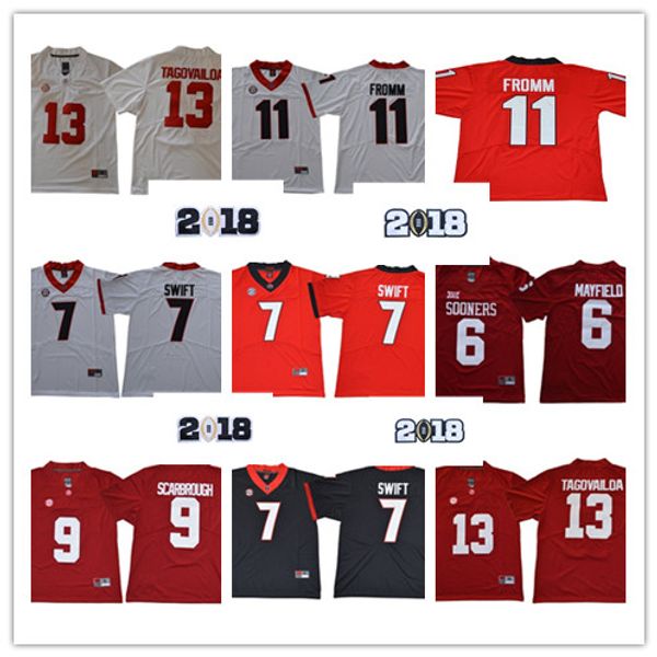 2018 Oklahoma Sooners MAYFIELD Jake Fromm Tua Tagovailoa D'Andre Swift Minkah Fitzpatrick Bo Scarbrough Jalen Hurts Football Jerseys
2018 Oklahoma Sooners MAYFIELD Jake Fromm Tua Tagovailoa D'Andre Swift Minkah Fitzpatrick Bo Scarbrough Jalen Hurts Football Jerseys
