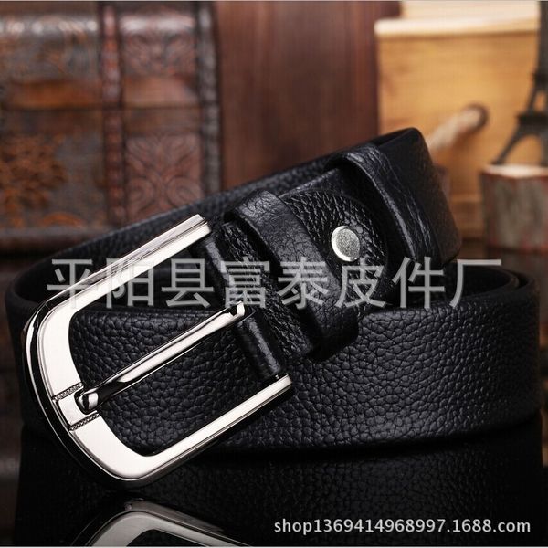 men grain pin buckle hemming men's men's leather belt men grain leather pin buckle hemming belt, Black
men grain pin buckle hemming men's men's leather belt men grain leather pin buckle hemming belt, Black