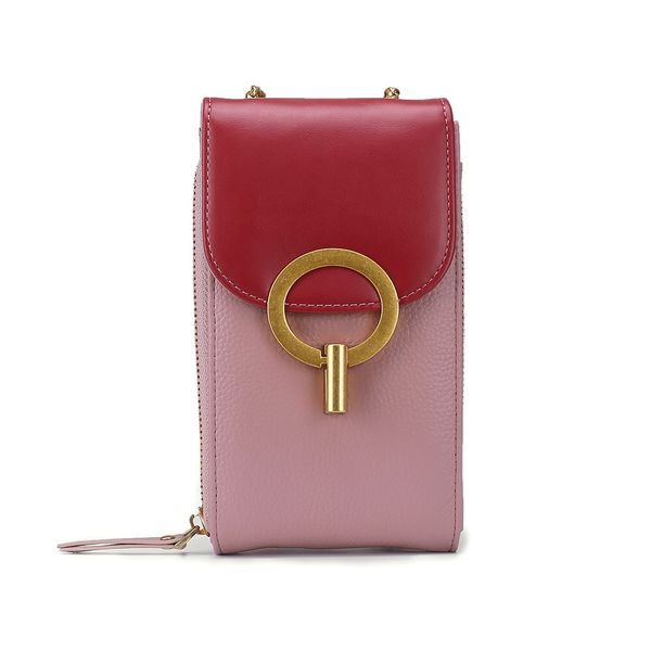 casual mobile phone bag ladies new fashion chain leather diagonal bag design contrast color mini wild personality small bag gift 8032 
casual mobile phone bag ladies new fashion chain leather diagonal bag design contrast color mini wild personality small bag gift 8032