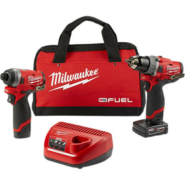 Milwaukee 2598-22 12-V Бесщеточный аккумуляторный молоток Ударная дрель Combo Kit
Milwaukee 2598-22 12-V Бесщеточный аккумуляторный молоток Ударная дрель Combo Kit