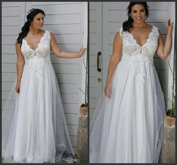 modest 2019 new plus size wedding dresses v neck backless a line wedding gowns with appliques abiti da sposa lace wedding dress, White
modest 2019 new plus size wedding dresses v neck backless a line wedding gowns with appliques abiti da sposa lace wedding dress, White