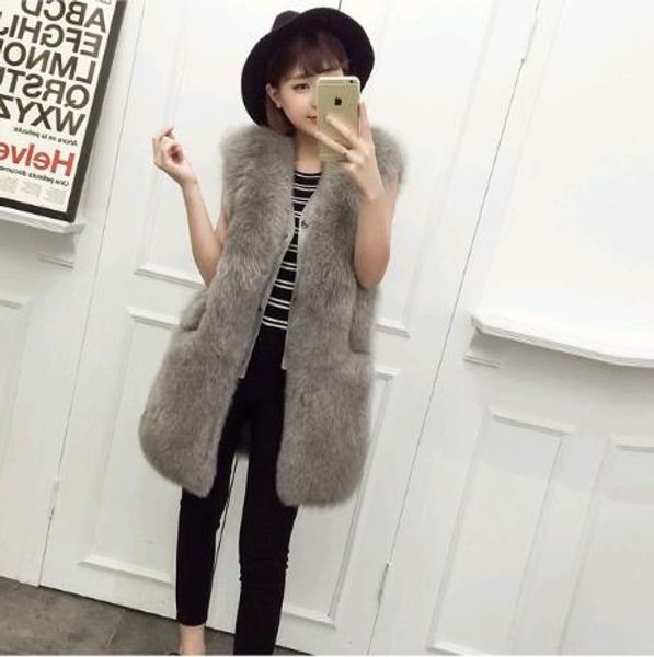 vetement 2019 winter women's faux fur coat artificial fur vest furry vests femme jackets plus size furry fake gilet z245, Black
vetement 2019 winter women's faux fur coat artificial fur vest furry vests femme jackets plus size furry fake gilet z245, Black