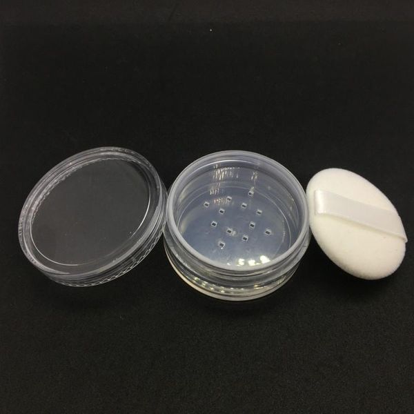 30g portable empty clear make-up powder container with sifter and black screw lid 30ml loose powder jar pot box case
30g portable empty clear make-up powder container with sifter and black screw lid 30ml loose powder jar pot box case