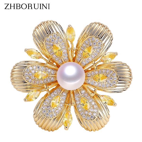 zhboruini 2019 new delicate natural freshwater pearl brooch vintage gold flower brooch pins pearl jewelry for women accessories, Slivery;golden
zhboruini 2019 new delicate natural freshwater pearl brooch vintage gold flower brooch pins pearl jewelry for women accessories, Slivery;golden