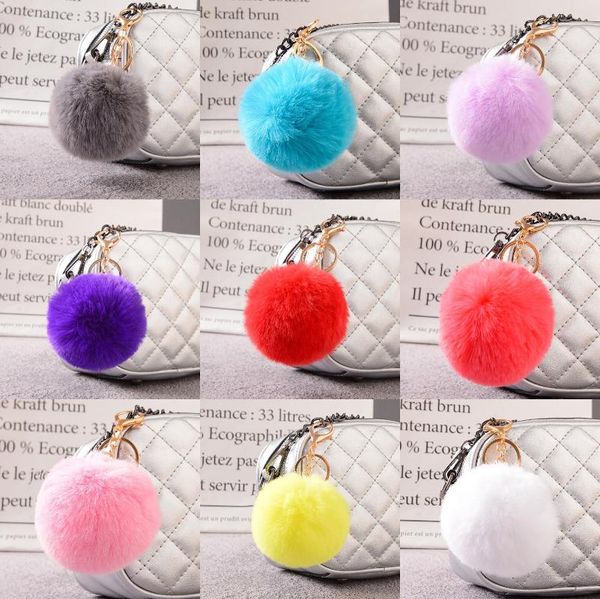 17 color trinket artificial fur ball keychain pompom fur keychains on the bag cute fluffy faux pompon pendant accessories, Silver
17 color trinket artificial fur ball keychain pompom fur keychains on the bag cute fluffy faux pompon pendant accessories, Silver