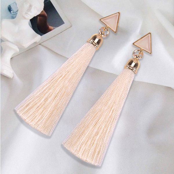 bohemian crystal long tassel earrings black blue red pink silk fabric drop dangle earrings women jewelry for party beach, Golden
bohemian crystal long tassel earrings black blue red pink silk fabric drop dangle earrings women jewelry for party beach, Golden