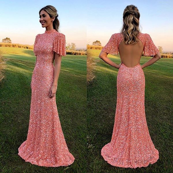 2020 new arrival pink mermaid evening dresses tulle with glitter prom dress sequins sweep length party gowns, Black;red
2020 new arrival pink mermaid evening dresses tulle with glitter prom dress sequins sweep length party gowns, Black;red