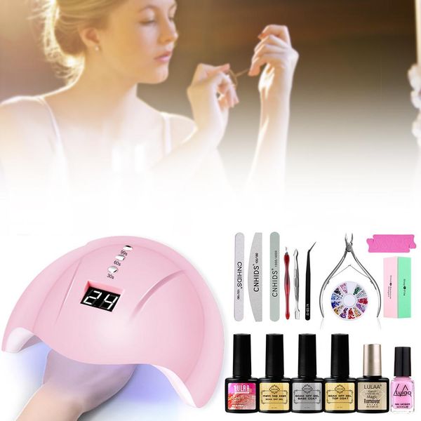 33pcs nail polish glue set uv/led nail ptherapy lamp complete kit for beginners beautiful color practical quick delivery
33pcs nail polish glue set uv/led nail ptherapy lamp complete kit for beginners beautiful color practical quick delivery