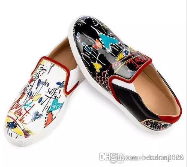 spring/fall women men casual shoes red bottom boats sneakers,graffiti genuine leather sailor boat shoes luxury design framous brand, Black
spring/fall women men casual shoes red bottom boats sneakers,graffiti genuine leather sailor boat shoes luxury design framous brand, Black