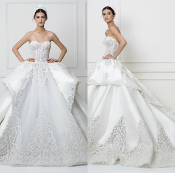vintage elegant ball gown sweetheart sleeveless lace applique wedding dresses wedding gowns sweep train bridal gowns, White
vintage elegant ball gown sweetheart sleeveless lace applique wedding dresses wedding gowns sweep train bridal gowns, White