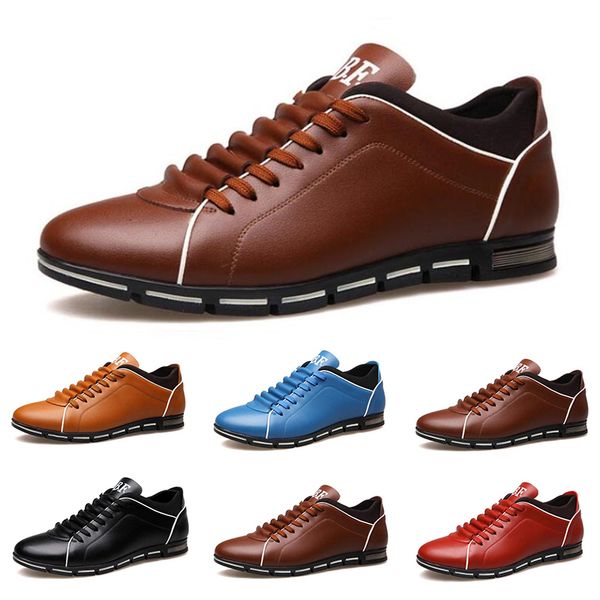 2020 men casual leather shoes black red chestnut light blue fashion mens sneakers flat shoe outdoor walking size 40-45
2020 men casual leather shoes black red chestnut light blue fashion mens sneakers flat shoe outdoor walking size 40-45