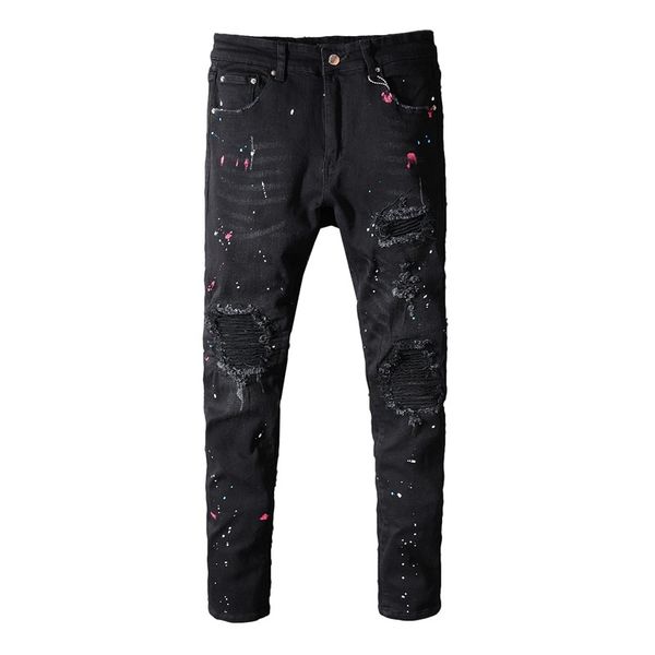 aboorun краска dot печатные мужская мода hole патчи jeans black stretch тонкий streetwear хип-хоп джинсы для мужчин-r3374, Blue
aboorun краска dot печатные мужская мода hole патчи jeans black stretch тонкий streetwear хип-хоп джинсы для мужчин-r3374, Blue