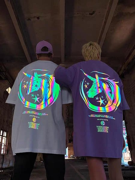 20ss summer men and women couple t-shirt men t-shirt fashion t-shirt products reflective unicorn novel products2, White;black
20ss summer men and women couple t-shirt men t-shirt fashion t-shirt products reflective unicorn novel products2, White;black