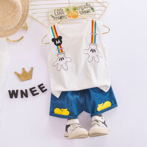 мультфильм малыш детские мальчики одежда наборы printed vest + шорты 2 шт повседневный детей праздничные наряды младенцев дети одежда, White
мультфильм малыш детские мальчики одежда наборы printed vest + шорты 2 шт повседневный детей праздничные наряды младенцев дети одежда, White