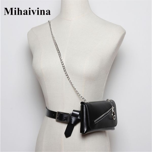 mihaivina black fanny packs women belt bag leather waist bag fashion women's chain messenger shoulder chest bags phone heuptas
mihaivina black fanny packs women belt bag leather waist bag fashion women's chain messenger shoulder chest bags phone heuptas