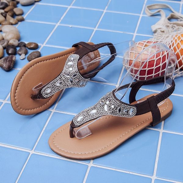 sandals sandales 2021 women's elastic band rhinestone sequins flip flops waterproof platform summer women shoes, Black
sandals sandales 2021 women's elastic band rhinestone sequins flip flops waterproof platform summer women shoes, Black