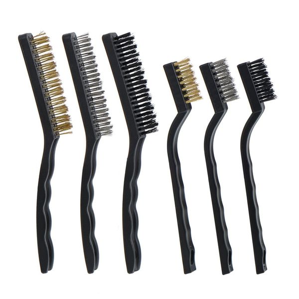 cleaning brushes wire brush set for welding slag, rust and dust, 6 pieces, stainless steel, brass nylon
cleaning brushes wire brush set for welding slag, rust and dust, 6 pieces, stainless steel, brass nylon