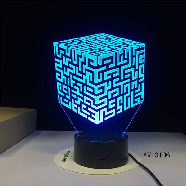 new maze 3d lamp remote control touch colorful led led nightlight luminaria de mesa luminaria colors table lamps gx-3106
new maze 3d lamp remote control touch colorful led led nightlight luminaria de mesa luminaria colors table lamps gx-3106
