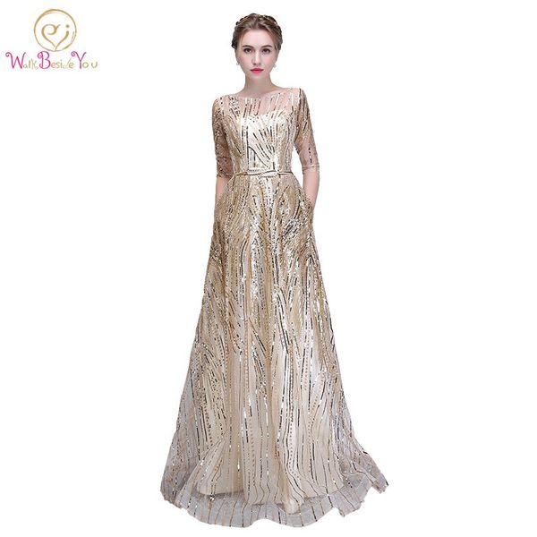 walk beside you gold bling evening dresses champagne sequined a-line elegant with belt prom gowns long sleeve vestido de festa, White;black
walk beside you gold bling evening dresses champagne sequined a-line elegant with belt prom gowns long sleeve vestido de festa, White;black