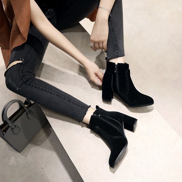 big size 9 10 11-17 boots women shoes ankle boots for women ladies shoes woman winter solid side zipper, Black
big size 9 10 11-17 boots women shoes ankle boots for women ladies shoes woman winter solid side zipper, Black