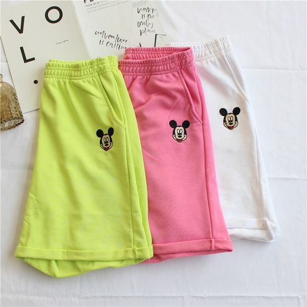 cotton women shorts elastic waist 2020 spring summer loose casual shorts lady cosy soft home cartoon embroidery, White;black
cotton women shorts elastic waist 2020 spring summer loose casual shorts lady cosy soft home cartoon embroidery, White;black