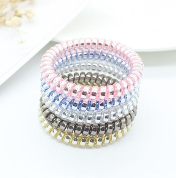 gold and silver telephone line hair accessories telephone cord phone plastic strap hair band hair rope ties headbands, Slivery;white
gold and silver telephone line hair accessories telephone cord phone plastic strap hair band hair rope ties headbands, Slivery;white