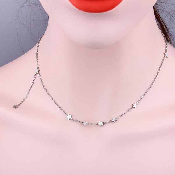 women pendant stainless steel necklace womens simple female friend ship exquisite star jewelry necklace fashion gift friend, Silver
women pendant stainless steel necklace womens simple female friend ship exquisite star jewelry necklace fashion gift friend, Silver