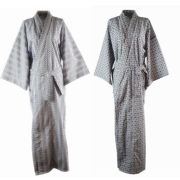 traditional japanese male cool kimono bathrobes men's cotton robe yukata men bath robe kimono sleepwear with belt a72104, Black;brown
traditional japanese male cool kimono bathrobes men's cotton robe yukata men bath robe kimono sleepwear with belt a72104, Black;brown