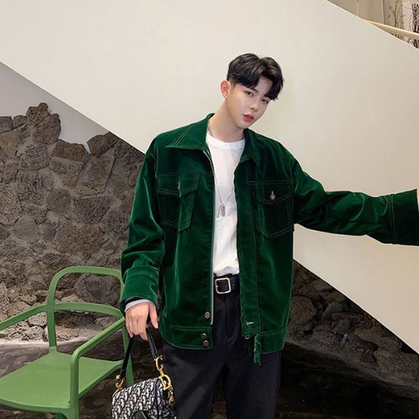 men casual suede jacket male vintage fashion streetwear hip hop coat outerwear, Tan;black
men casual suede jacket male vintage fashion streetwear hip hop coat outerwear, Tan;black