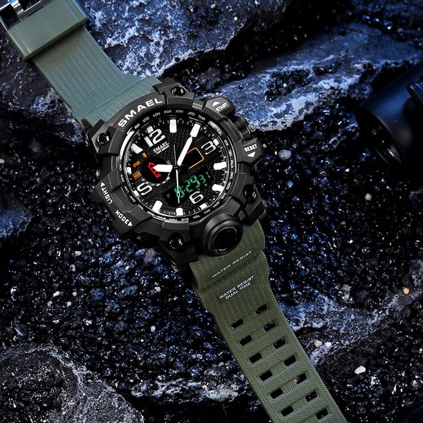men military watch 50m waterproof wristwatch led quartz clock sport watch male relogios masculino 1545 sport watch men s shock, Slivery;brown
men military watch 50m waterproof wristwatch led quartz clock sport watch male relogios masculino 1545 sport watch men s shock, Slivery;brown