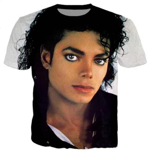 new king of rock and roll michael jackson t shirt men women funny 3d print summer short sleeve o neck crewneck casual a89, White;black
new king of rock and roll michael jackson t shirt men women funny 3d print summer short sleeve o neck crewneck casual a89, White;black