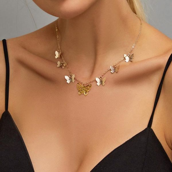 boho butterfly choker necklaces for women girls gold silver color clavicle chain small animal chocker necklace bijoux collar, Golden;silver
boho butterfly choker necklaces for women girls gold silver color clavicle chain small animal chocker necklace bijoux collar, Golden;silver