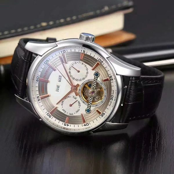 men watch all subdials work mechanical automatic wristwatches luxury watches brand rubber strap big bang gift for mens 222, Slivery;brown
men watch all subdials work mechanical automatic wristwatches luxury watches brand rubber strap big bang gift for mens 222, Slivery;brown