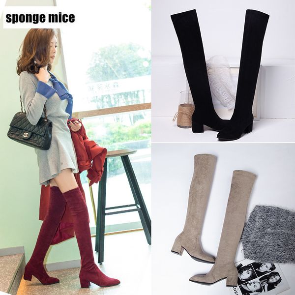 autumn winter new over the knee fashion thick with pointed suede stretch show thin women high heel boots n533 mx200324, Black
autumn winter new over the knee fashion thick with pointed suede stretch show thin women high heel boots n533 mx200324, Black