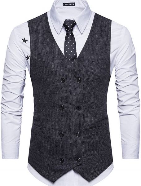 custom made plus size tweed men suit vest 2020 khaki formal dress suit vest woolen fashion slim fit waistcoat, Black
custom made plus size tweed men suit vest 2020 khaki formal dress suit vest woolen fashion slim fit waistcoat, Black